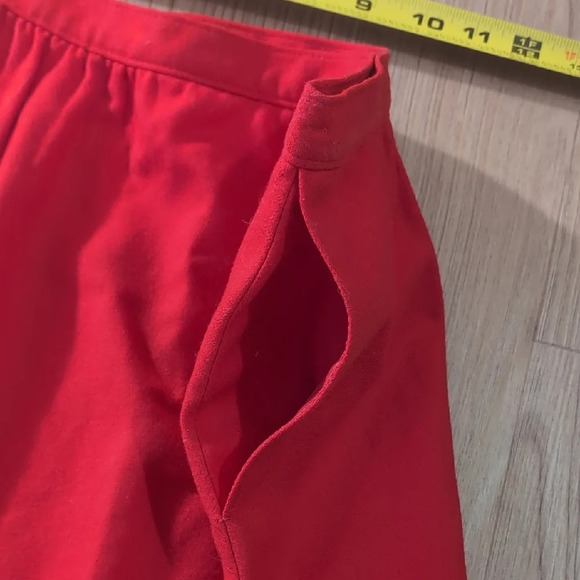 Pendleton Red Midi Pencil Skirt for Work - Picture 6 of 10